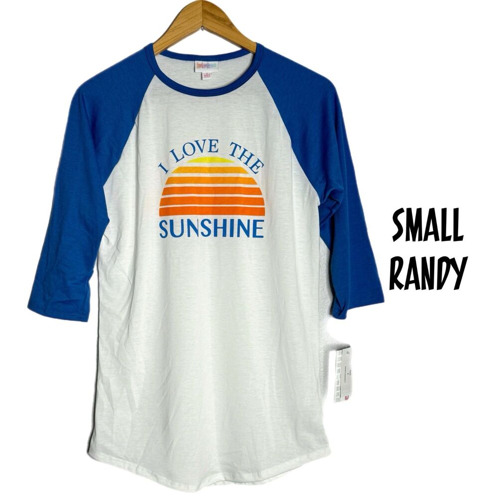 NWT Sunshine graphic t, Ragland baseball t, LuLaRoe Randy